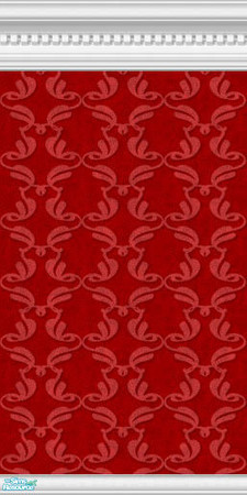 Sims 2 — Ruby Leaves Wallpaper by mahtigwess — A great shock of color