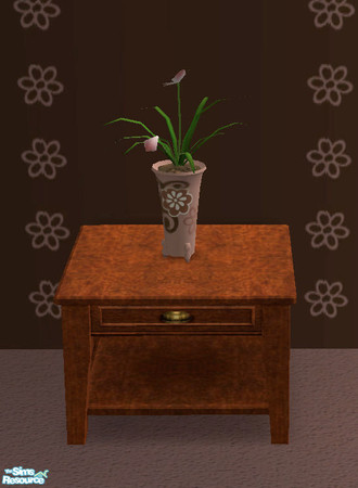 Sims 2 — Marcia Groovy Pink Orchid by jigsawtooth — Gorgeous pink recolor of the Maxis mystic life flower vase. No mesh