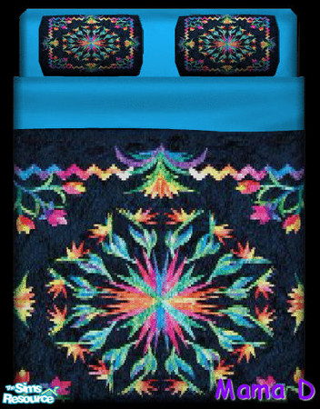 Sims 2 — Mama D\'s Quilted Bedding - 1 by mamads32209 — A nice quilted bedding.