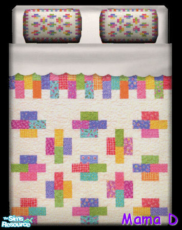 Sims 2 — Mama D\'s Quilted Bedding - 4 by mamads32209 — A nice quilted bedding.