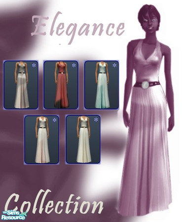 Sims 2 — Sheer Elegance by MaskedRaider — Simply beautiful long, elegant gowns that flaunt your Sim\'s body shape and can