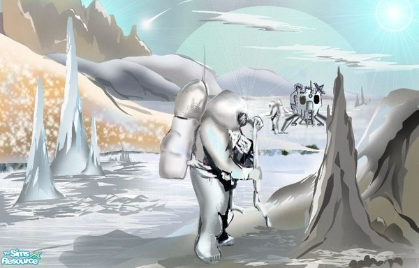 Sims 2 — New Beginning by ziggy28 — Orignal art work by Mr. ziggy. This is a re-colour of the Maxis painting \'Two dogs