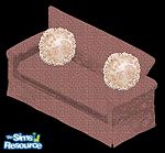 Sims 1 — Cozy Cabin Loveseat by Barbee — Part of the Cosy Cabin Livingroom Set.