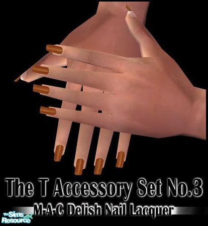 Sims 2 — M-A-C delish Nail Lacquer (4) by The T — Inspired by M-A-C delish Nail Lacquer by M-A-C Cosmatics.