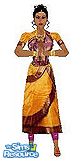 Sims 1 — **Indian Odissi Dancer by Una of Comhair — Cultural Origin of the skin: Odissi is a classical Dance form of