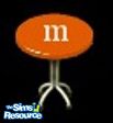 Sims 1 — M&M Diner Orange Chair by hamsterhead18 — Part of the M&M Diner Set