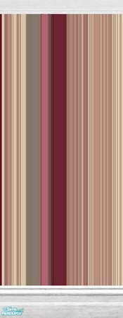 Sims 2 — Cherry Pie Stripes with Cornice by HollyChappell — Bold, colourful, contemporary stripes for the modern Sim