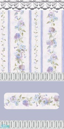 Sims 2 — The Hydrangea Collection - hydranger lilac wallpaper 2 by ziggy28 — 