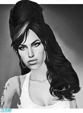 Sims 2 — Amy Winehouse Beehive - MESH by ChazDesigns — Mesh required for the Amy Winehouse sim to work. DO NOT include
