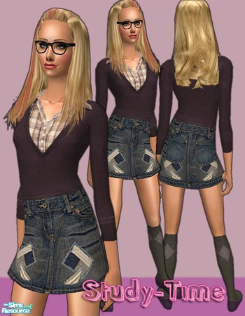 Sims 2 — Study-Time - Patchwork Nerd by pretty_baby — 
