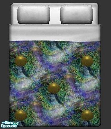 Sims 2 — Gold Balls Bedding by briachant — Gold Balls Bedding