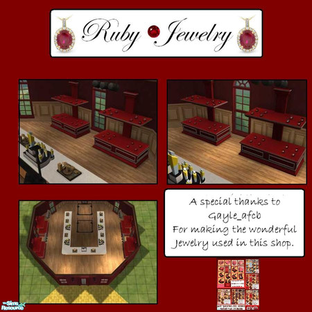 Sims 2 — Ruby Jewelry by hiedibear75 — A shop filled with jewelry that sparkles and is sure to bring a sparkle to