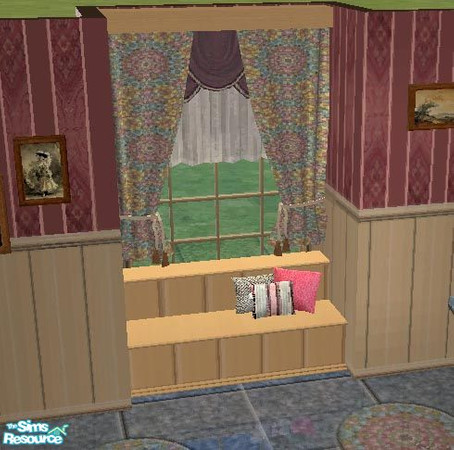 Sims 2 — TC96 Cottage Livingroom - Curtain by selina012 — Made for the Texture Challenge 96. Meshes are by Taroo at