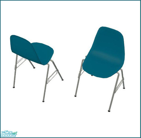 Sims 2 — Designer 1 - Diningchair Recolor blue by ShinoKCR — 