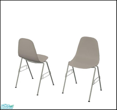 Sims 2 — Designer 1 - Diningchair Recolor white by ShinoKCR — 