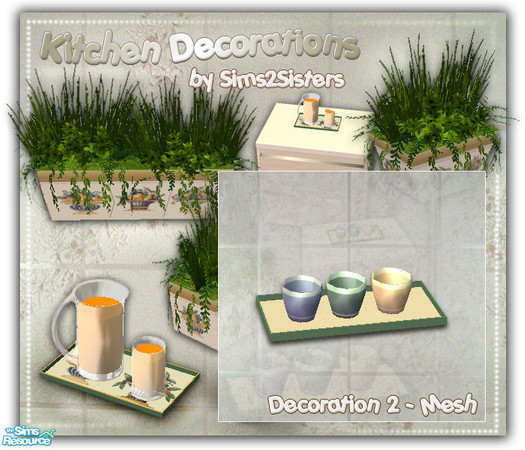 Sims 2 — S2S Kitchen Deco&Plants - Decoration 2 - Mesh by sims2sisters — 