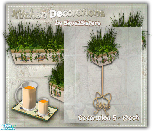 Sims 2 — S2S Kitchen Deco&Plants - Decoration 5 - Mesh by sims2sisters — 