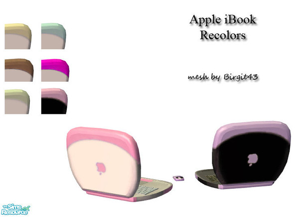 Sims 2 — Apple iBook Recolors by Sophel21 — some recolrs of birgit43\'s apple iBook mesh