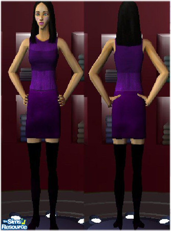 Sims 2 — Purple See Thru Top by Darkwolf92 — Nice See thru Purple Top