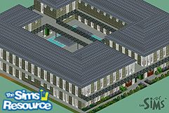 Sims 1 — 8 house hotel by Salar Moh — Are your sims feeling lonely? rent a room today!
