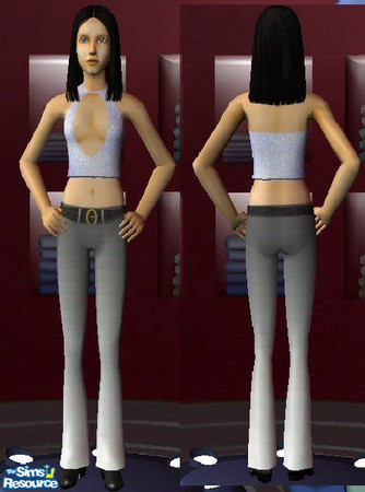 Sims 2 — Party Top by Darkwolf92 — Very Revealing Top!! One parents will lock their Sim daughters in the house for