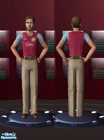 Sims 2 — Villa Shirt by Matraw — The new Aston Villa home shirt for the 2004/2005 football season.