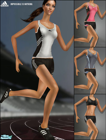 Sims 2 — Adidas Sportswear by b-bettina — Stay cool on your run with these Adidas outfits!