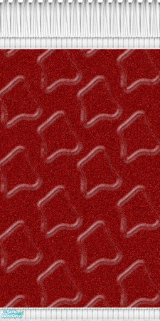 Sims 2 — Ruby Sea Glass by mahtigwess — A lovely hint of the sea on ruby textured wallpaper