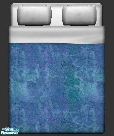 Sims 2 — Skyblue Rock Bedding by briachant — Skyblue Rock Bedding