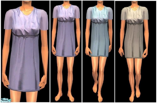 Sims 2 — JPtfpjs3 by juttaponath — Silk nightie for teens. No mesh or expansion pack required.