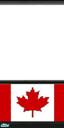 Sims 2 — MFG White with Canada Flag panel by mightyfaithgirl — Canadian flag!