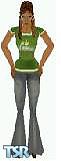 Sims 1 — Crown Cleaner by ArienDesigns — My first medium skin!! Shirt by American Eagle. Medium Skin only, head not