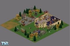 Sims 1 — Esmereldas Enchantment by Jabba — This little corner of Magic Town is best known For it's wandering nomad's and