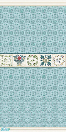 Sims 2 — Aqua Pattern by Halfcreek — created by Halfcreek
