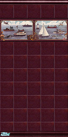Sims 2 — Nautical Tile by Halfcreek — created by Halfcreek