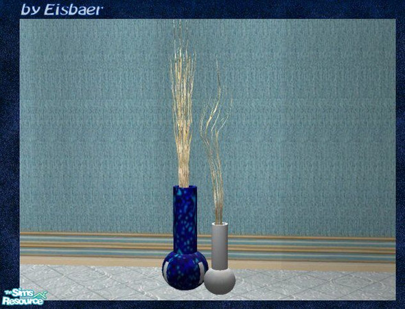 Sims 2 — Reflex Prague Hall Darkblue Duovase by Eisbaerbonzo — Update 17.4.2008: I made the set ready for modern graphics
