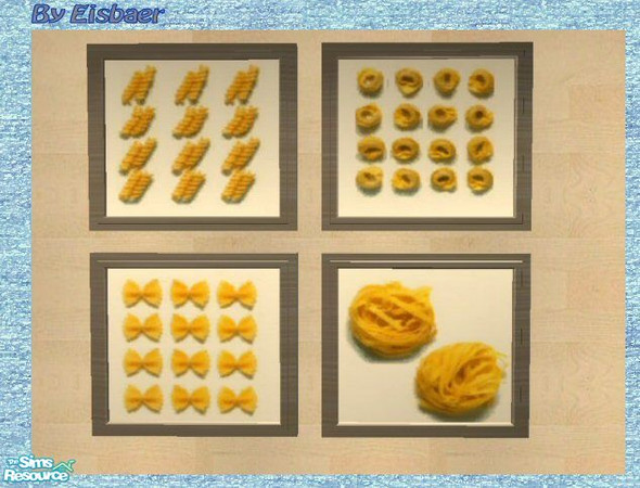 Sims 2 — Reflex Prague Paintings - Pasta by Eisbaerbonzo — Painting to match my Reflex Hall in light blue