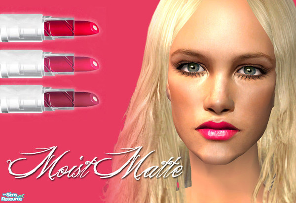 Sims 2 — Moist Matte Lipstick - Pink #1 by 06bek — 