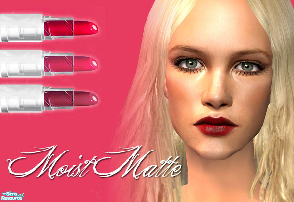 Sims 2 — Moist Matte Lipstick - Red #6 by 06bek — 