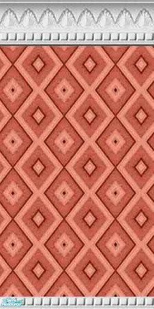 Sims 2 — Rust Diamonds Wallpaper by mahtigwess — For a touch of Native America in your decorating