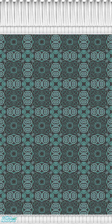 Sims 2 — Turquoise Pattern Wallpaper by mahtigwess — Again, good in baths