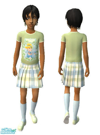 Sims 2 — My Princess Cinder Outfit by luvmy7 — This outfit is a Shirt and Skirt.They are separate items and both are