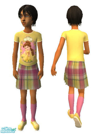 Sims 2 — My Princess Bel Outfit by luvmy7 — This outfit is a Shirt and Skirt.They are separate items and both are Maxis