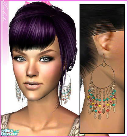 Sims 2 — more earrings! - pearl by justtschibi — Your sims need... more earrings! :) These earrings are based on