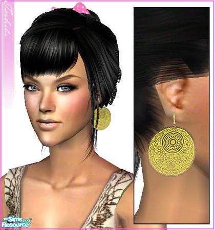 Sims 2 — more earrings! - gold by justtschibi — Your sims need... more earrings! :) These earrings are based on lianaa\'s
