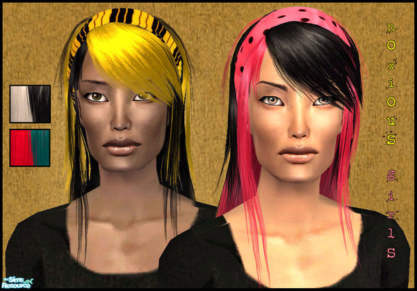 Sims 2 — NOXIOUS GIRLS by KalmanKukka — Package include four recolours. Mesh is by XM Sims. Get it from link below. It is