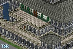 Sims 1 — Alucard Castle by C.S.M. Construction — 7 rooms, 6 bathrooms, & 1 dungeon or magic room, on the right side