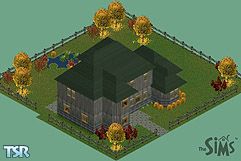 Sims 1 — Victorian Goth by BeaGirl — If you're into 'fixer uppers'... than the Victorian Goth is the house for you.