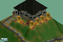 Sims 1 — Lost Hills by BeaGirl — Hidden up in the hills sits this lonely old house. It's very rustic and dark. 3 bedroom,