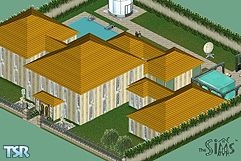 Sims 1 — House on Lot 2 by Cory Rondorf — This house is very spacious and for people who love being rich. It has two